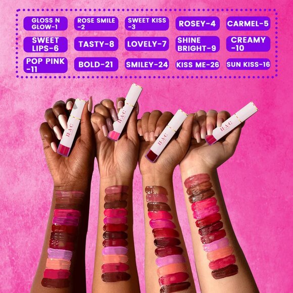 H•A•C Radiant Shine Lipgloss: Comforting Balm & Gloss Fusio CUTE LIPS-23 - Picture 4 of 7